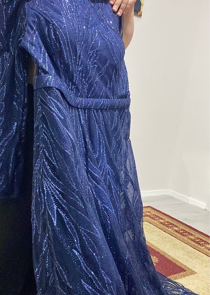 Pırıltılı lacivert gece abiyesi #düğün #davet - Görsel 2