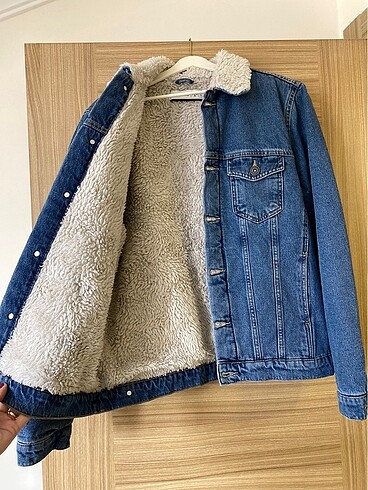 MAVİ İÇİ KÜRKLÜ ERKEK CEKET - Görsel 4