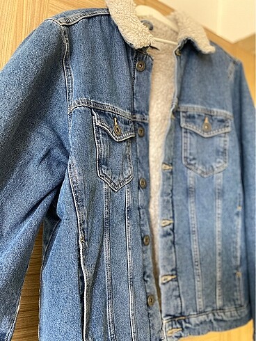 MAVİ İÇİ KÜRKLÜ ERKEK CEKET - Görsel 5