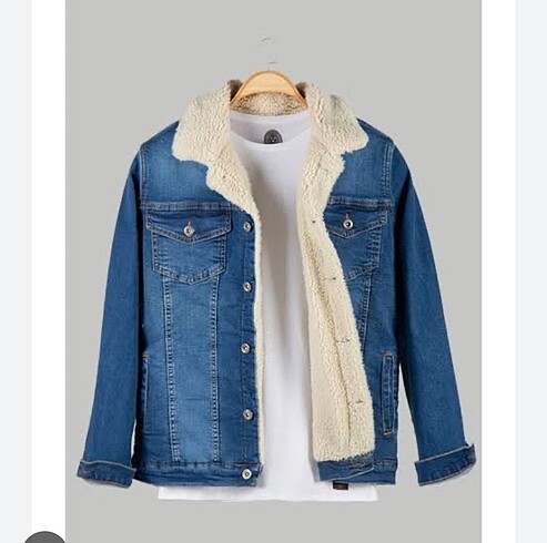 MAVİ İÇİ KÜRKLÜ ERKEK CEKET - Görsel 3