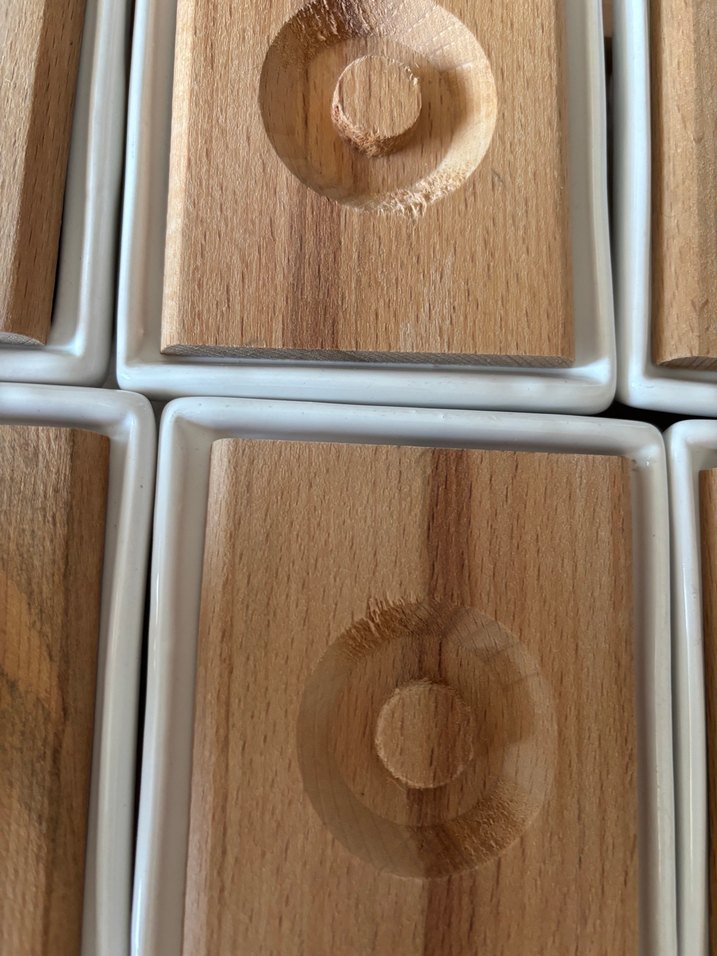 Ahşap Kapaklı Bej Saklama Kapları - Görsel 2