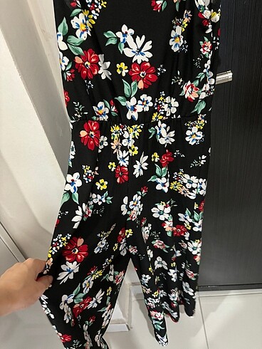 Çiçekli Midi tulum - Görsel 2