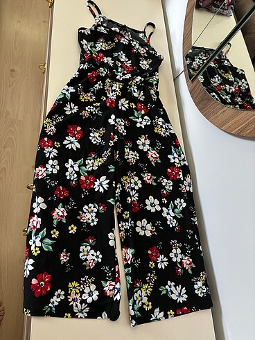 Çiçekli Midi tulum - Görsel 3