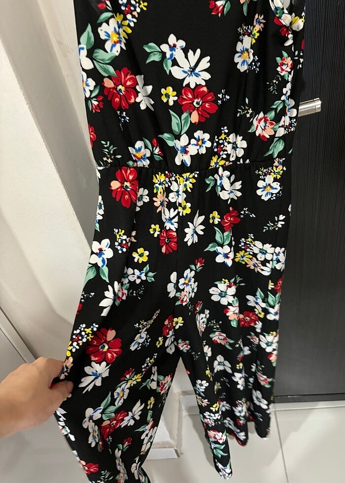 Çiçekli Midi tulum - Görsel 2