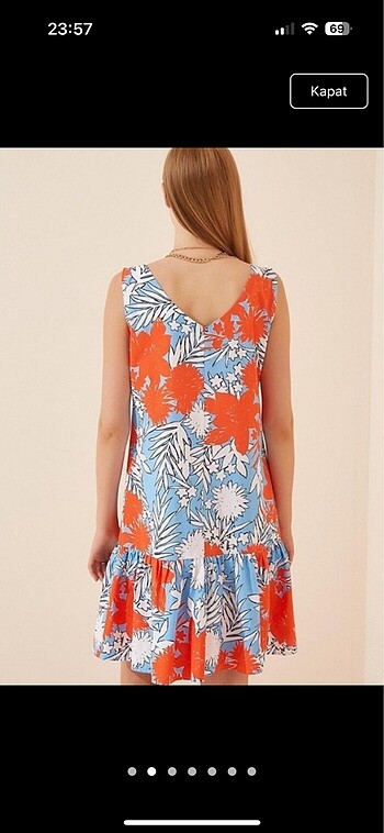 Çiçekli elbise - Görsel 3