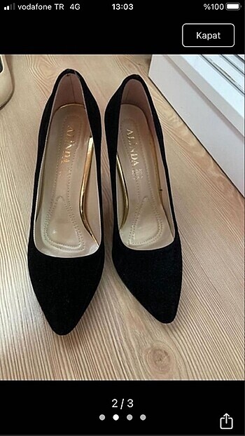 39 Beden Süvet Stiletto