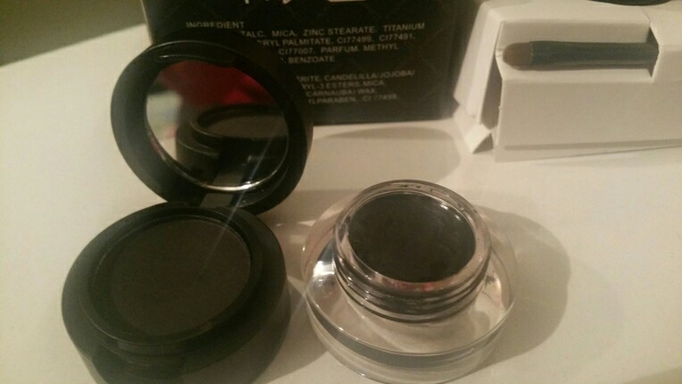 s Beden siyah Renk mac powder and eyeliner