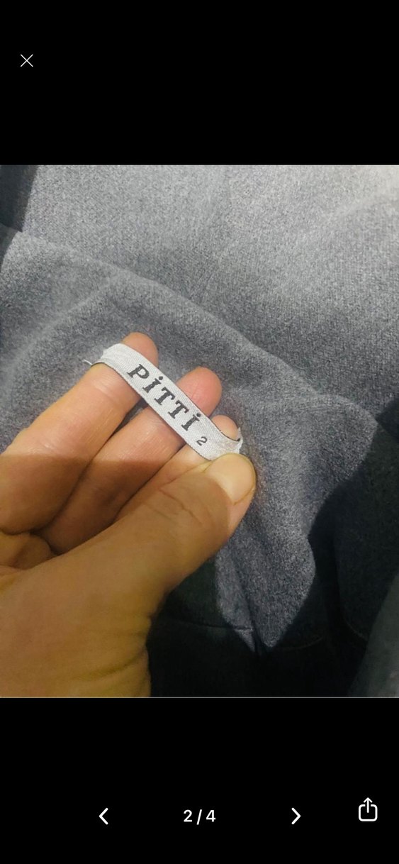 Düğmeli Uzun Gri Kadın Kaban - Görsel 2