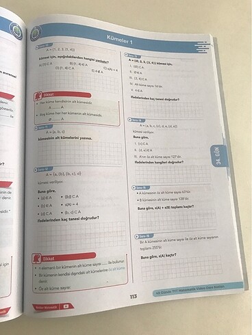 Beden Renk Rehber matematik video ders notları 2024 basım