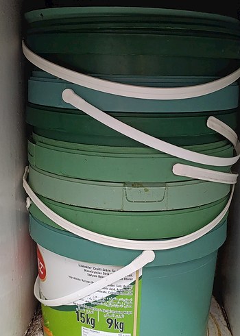 Yeşil Plastik Kova 9 kg - Görsel 2