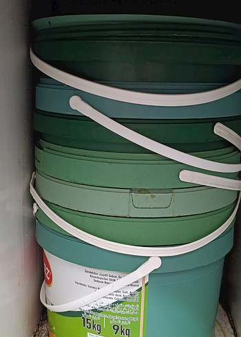 Yeşil Plastik Kova 9 kg - Görsel 4