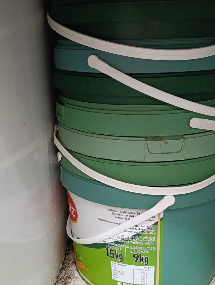 Yeşil Plastik Kova 9 kg - Görsel 3