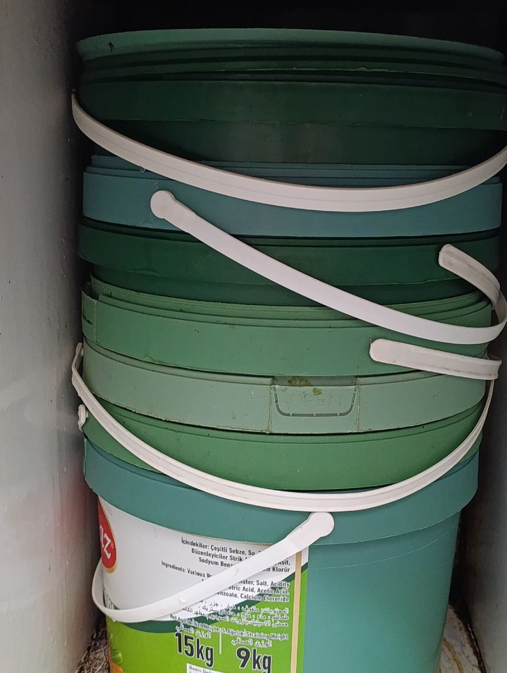 Yeşil Plastik Kova 9 kg - Görsel 4