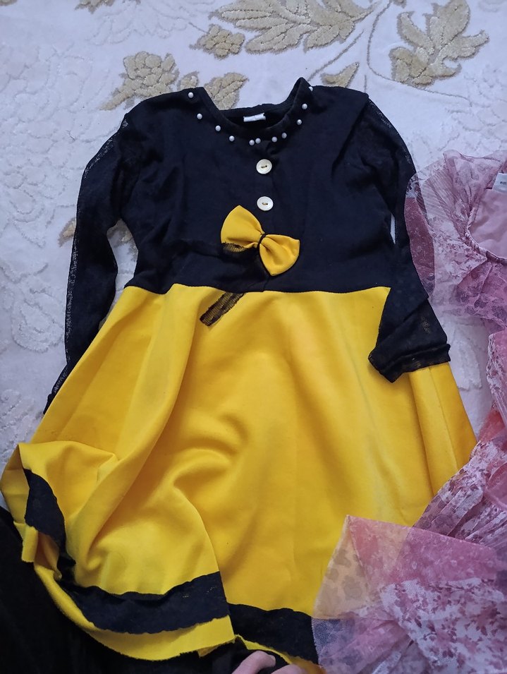 ikili kız elbise - Görsel 5