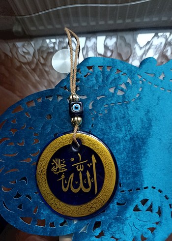 Püsküllü Mavi duvar süsü - Görsel 6