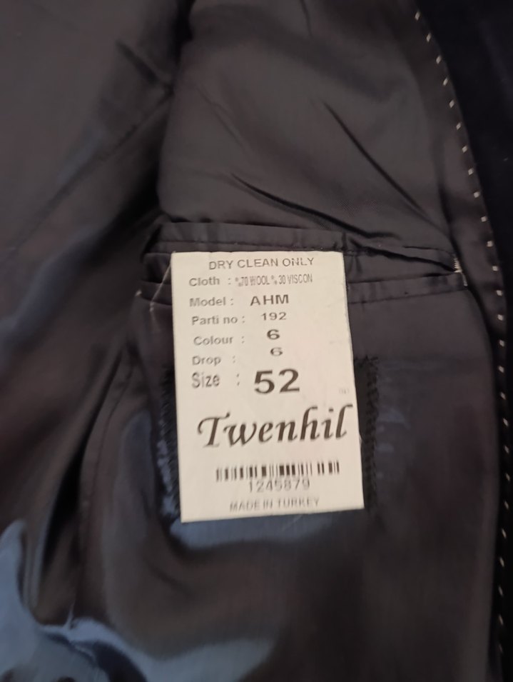 Siyah Erkek Ofis Takım Elbise Ceketi - Görsel 5