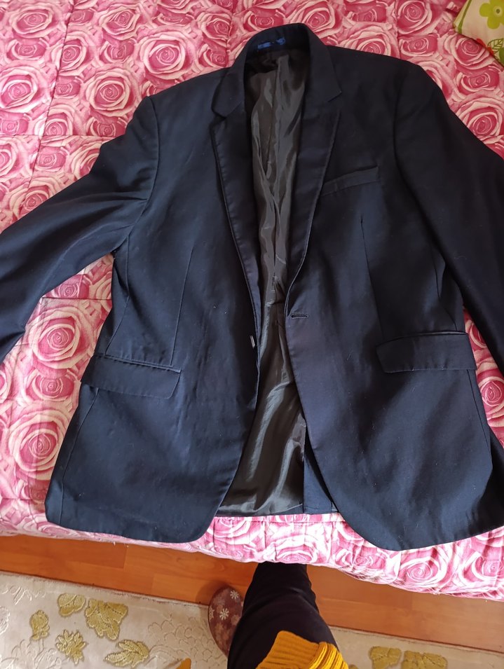 Siyah Erkek Ofis Takım Elbise Ceketi - Görsel 3