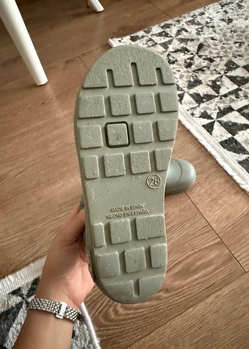 28 Beden gri Renk İgor yeşil çizme yağmur botu kız/erkek