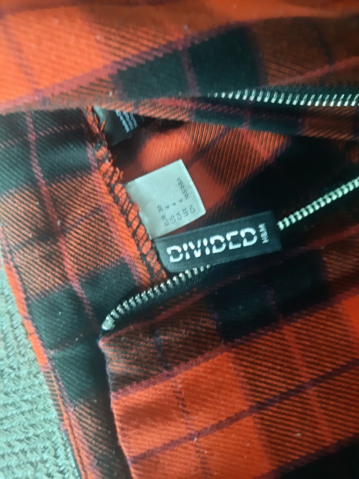 Kırmızı Kareli Fermuarlı Kadın Kumaş Pantolon - Görsel 3