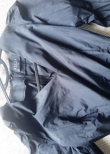 Siyah Mini paraşüt kumaş balon elbise - Görsel 3