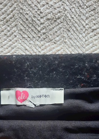 Gri Ekose Desenli Kadın Mini Etek - Görsel 3