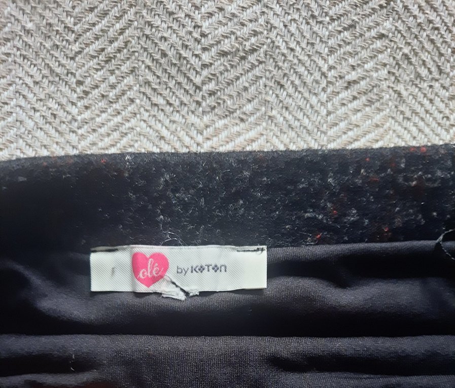 Gri Ekose Desenli Kadın Mini Etek - Görsel 3