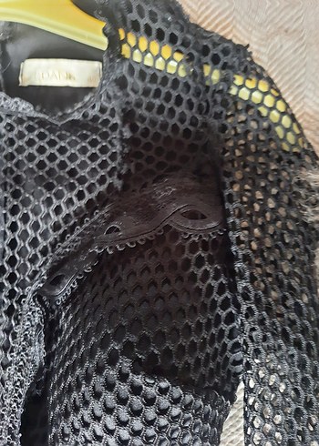 Siyah Fırfırlı Mini Tasarım Elbise - Görsel 4