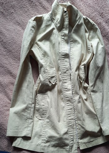 Bej Düğmeli Denim Ceket - Görsel 2