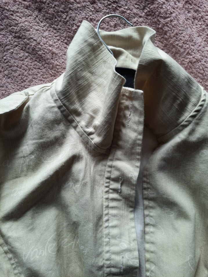 Bej Düğmeli Denim Ceket - Görsel 3