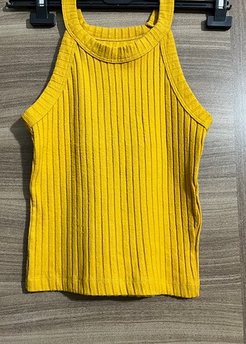 Diğer Sarı Örme Yüksek Yakalı Atlet