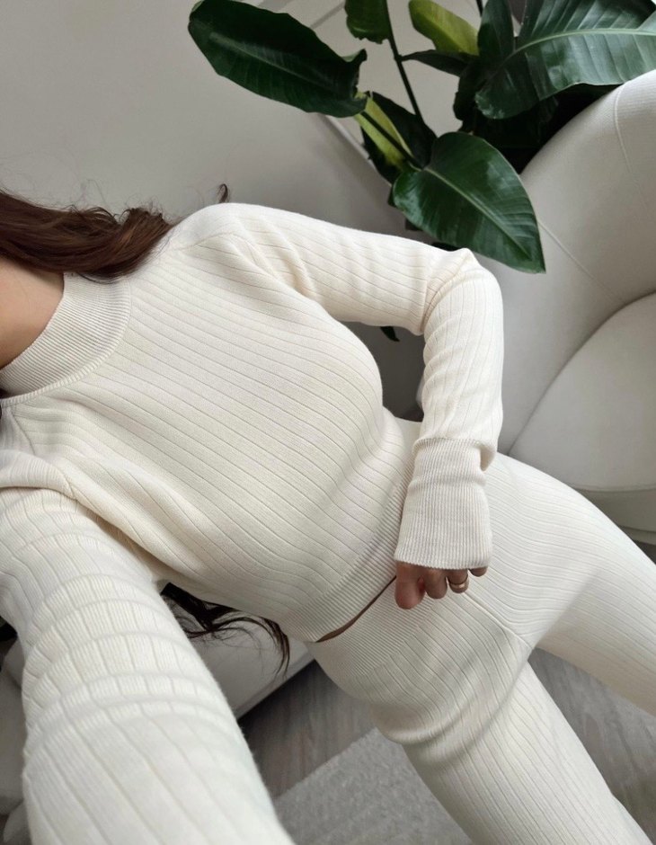 Bej triko takım - Görsel 2