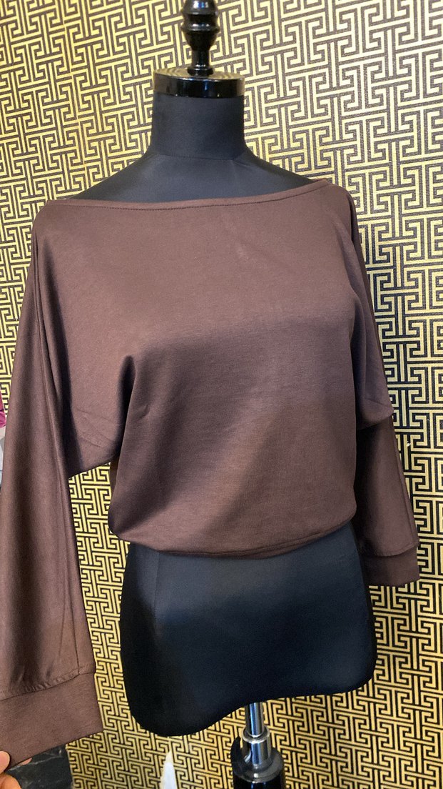 Kahverengi Bluz - Görsel 2