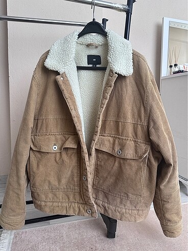 H&M KADİFE MONT