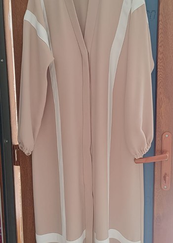 l Beden Bej Uzun Kadın Abaya V Yaka