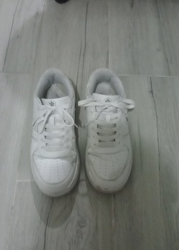 ErkekBeyaz Düz Sneaker - Görsel 4