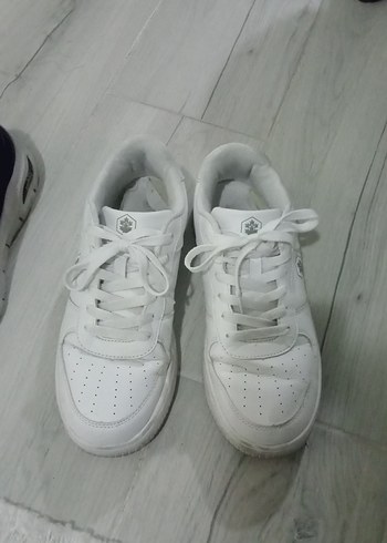 ErkekBeyaz Düz Sneaker - Görsel 2