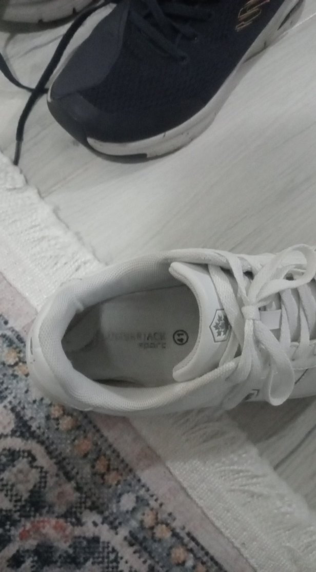 ErkekBeyaz Düz Sneaker - Görsel 3