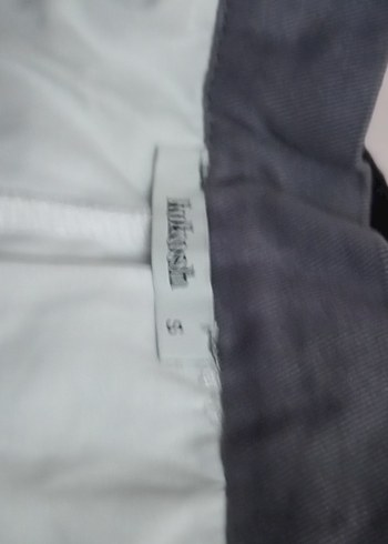 Linen Kumaşlı Gri Mini Etek - Görsel 6