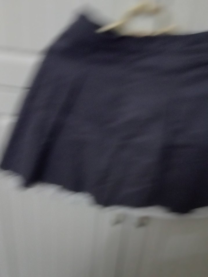 Linen Kumaşlı Gri Mini Etek - Görsel 5