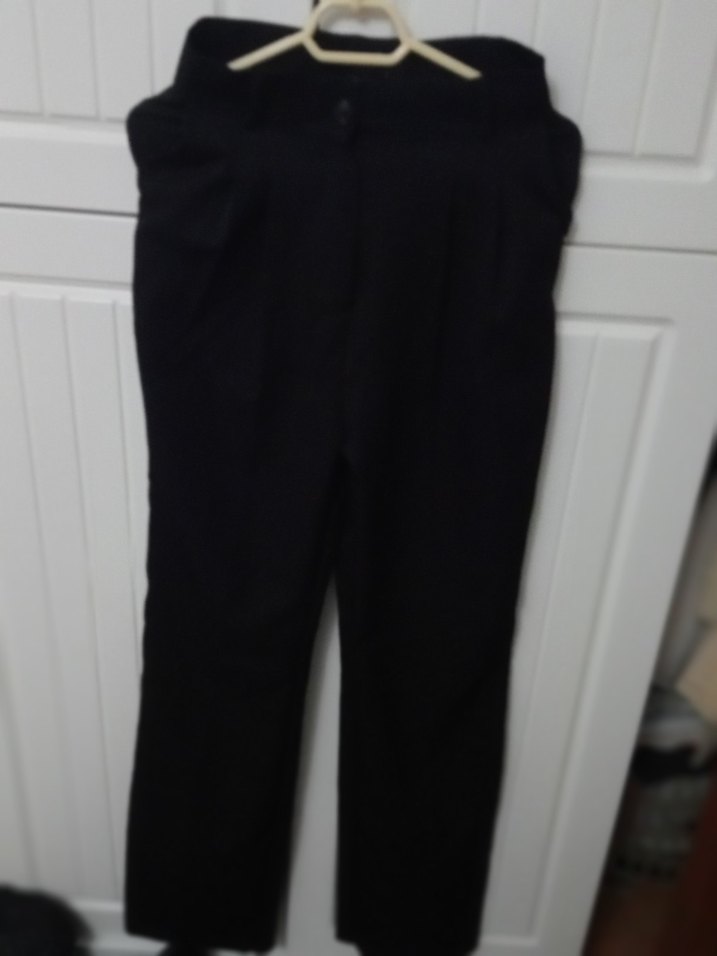 Siyah Kemerli Kadın Denim Pantolon - Görsel 2