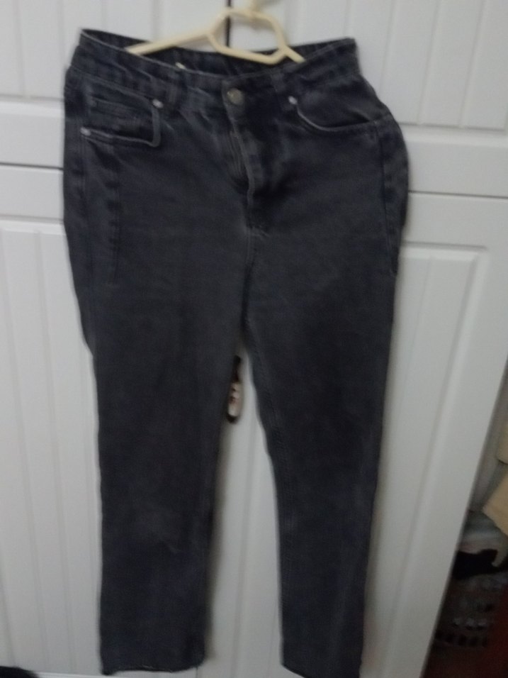 Kadın Siyah  Kot Pantolon - Görsel 4