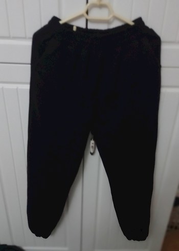 Siyah Rahat Kesim Kadın Kumaş Pantolon - Görsel 4