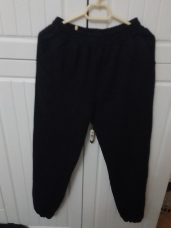 Siyah Rahat Kesim Kadın Kumaş Pantolon - Görsel 2