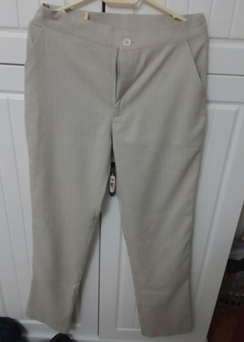 Bej  Kadın Kumaş Pantolon - Görsel 4