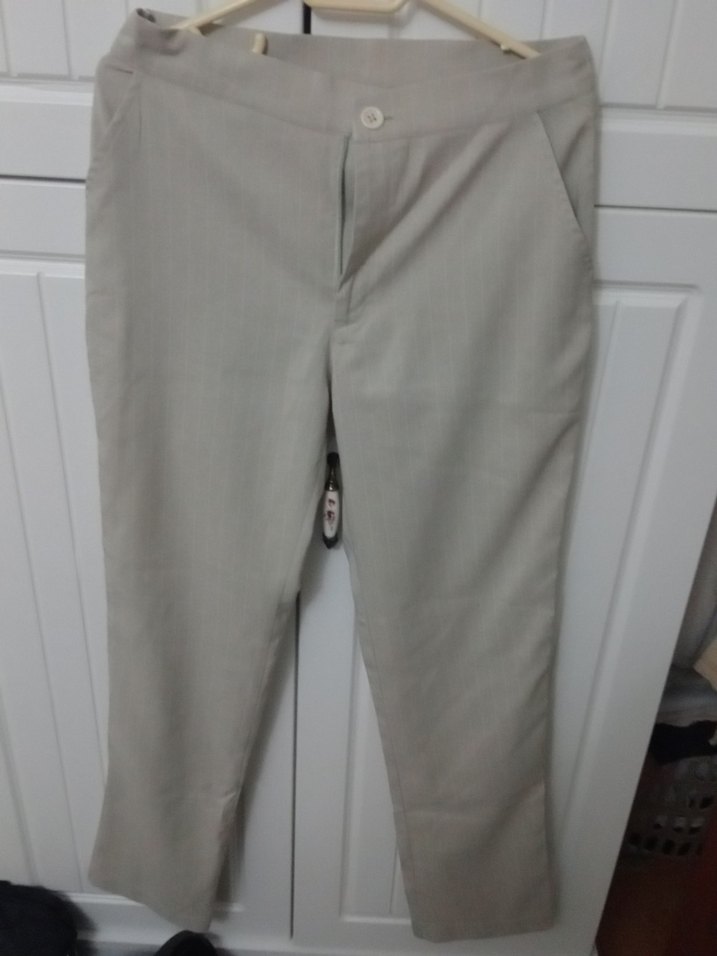 Bej  Kadın Kumaş Pantolon - Görsel 4