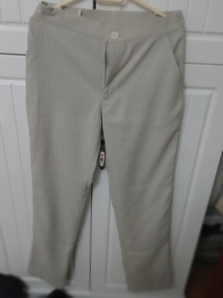 Bej  Kadın Kumaş Pantolon - Görsel 5