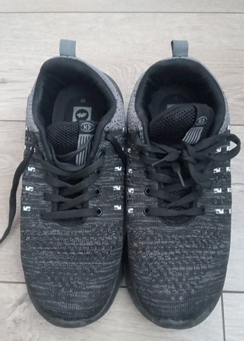 Kadın Gri Bağcıklı Spor Ayakkabı - Görsel 3