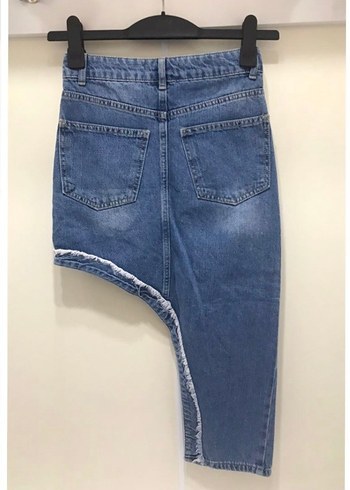 Zara Zara asimetrik jean etek