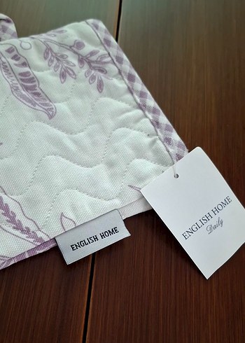 English Home Mor Desenli Mutfak Önlüğü ve Eldiven Takım - Görsel 5