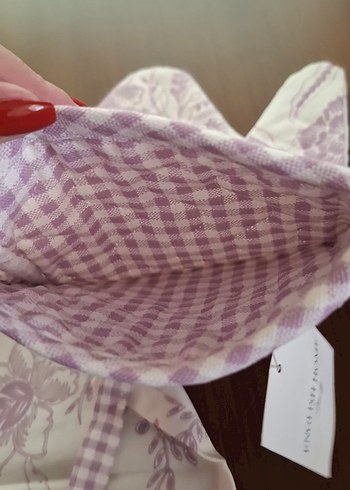 English Home Mor Desenli Mutfak Önlüğü ve Eldiven Takım - Görsel 8